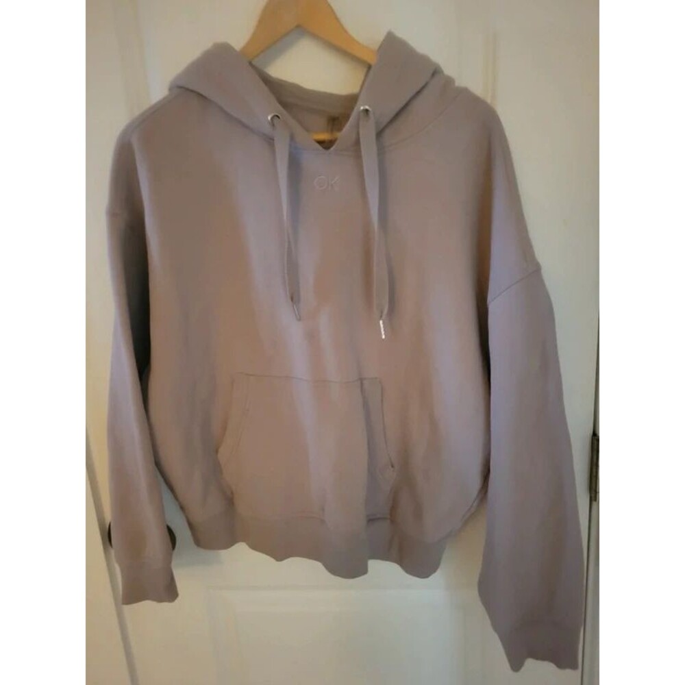 Women's Calvin Klein Performance Lavender Gray HoodieLogo on FrontLarge